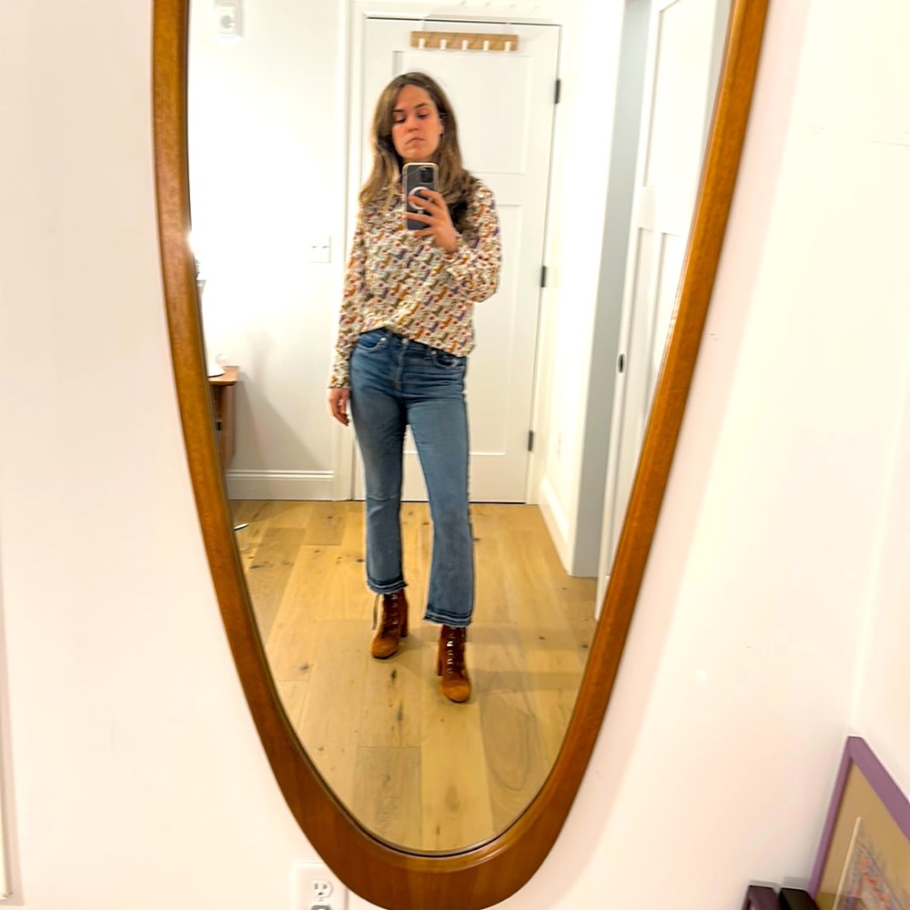 Rag & Bone Crop jeans with raw hems